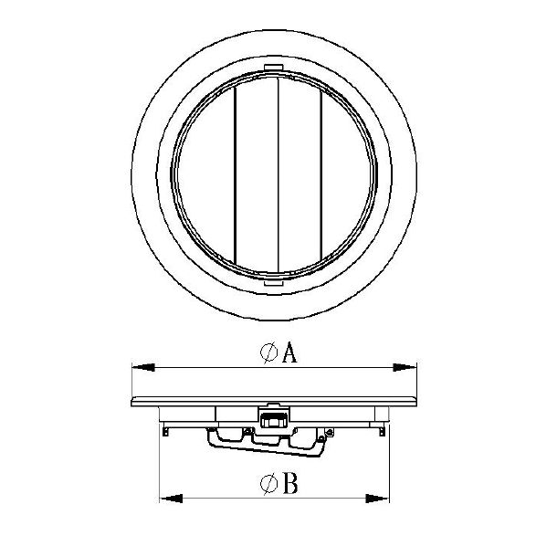 RV Open / Close ABS Ceiling Vent White - Image 2