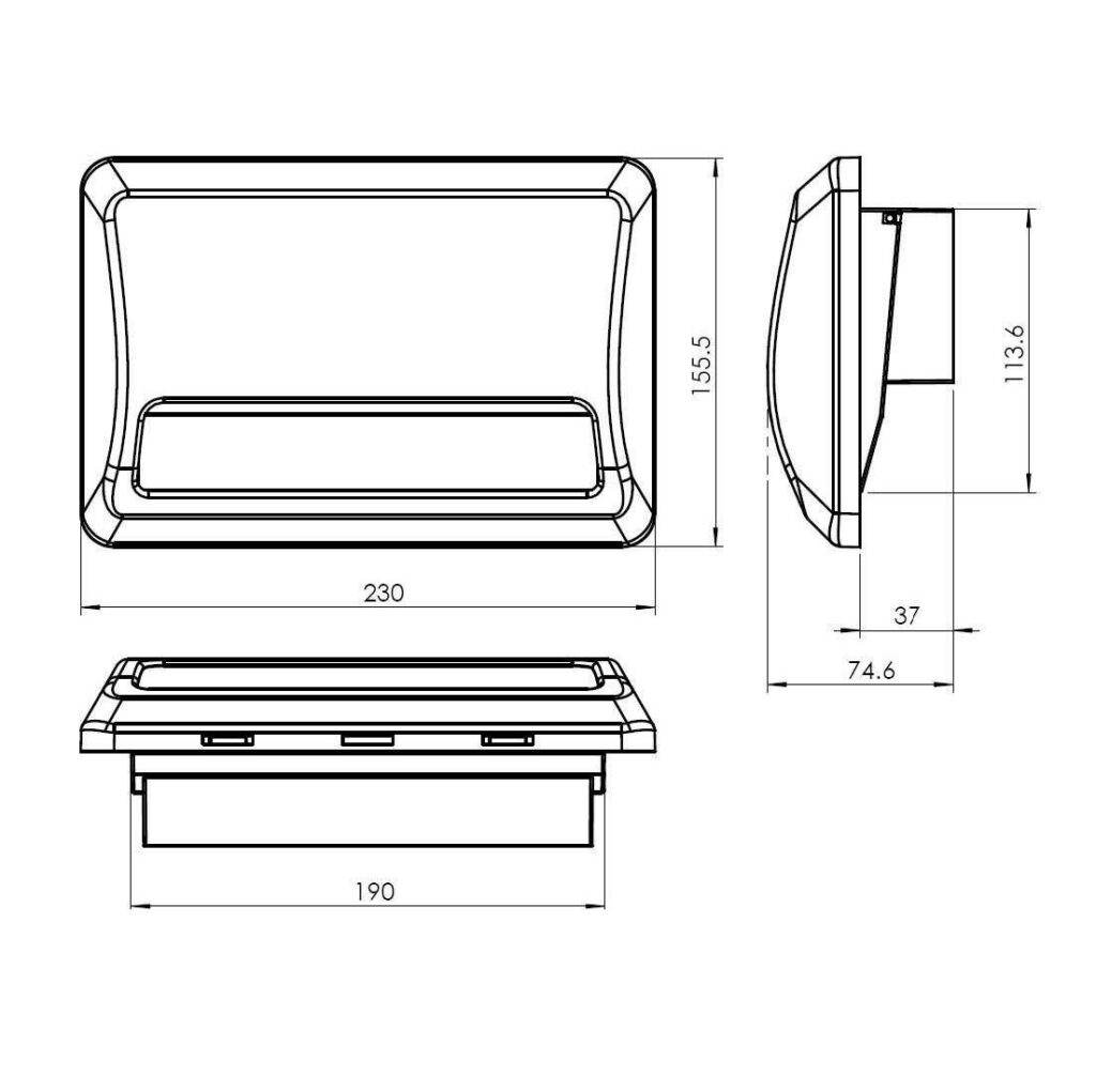 Trusty RV Range Hood Vent BJs RV and Marine