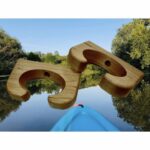 Best Reviewed Solid Wood Design Kayak & Canoe Paddle Holder made in USA