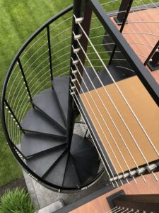 Before SeaDek Custom Cool Non Skid Non Slip Spiral Stair Step Covers