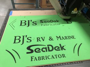 SeaDek Custom Non Skid Non Slip 2 color BJs RV and Marine