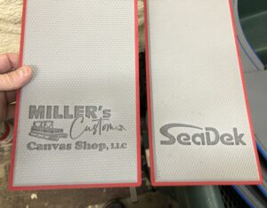 SeaDek Custom Logo Non Skid Non Slip 2 color HD Millers Custom Canvas
