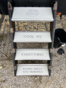 SeaDek Custom Logo Non Skid Non Slip 2 color Cool RV Everything Step Covers