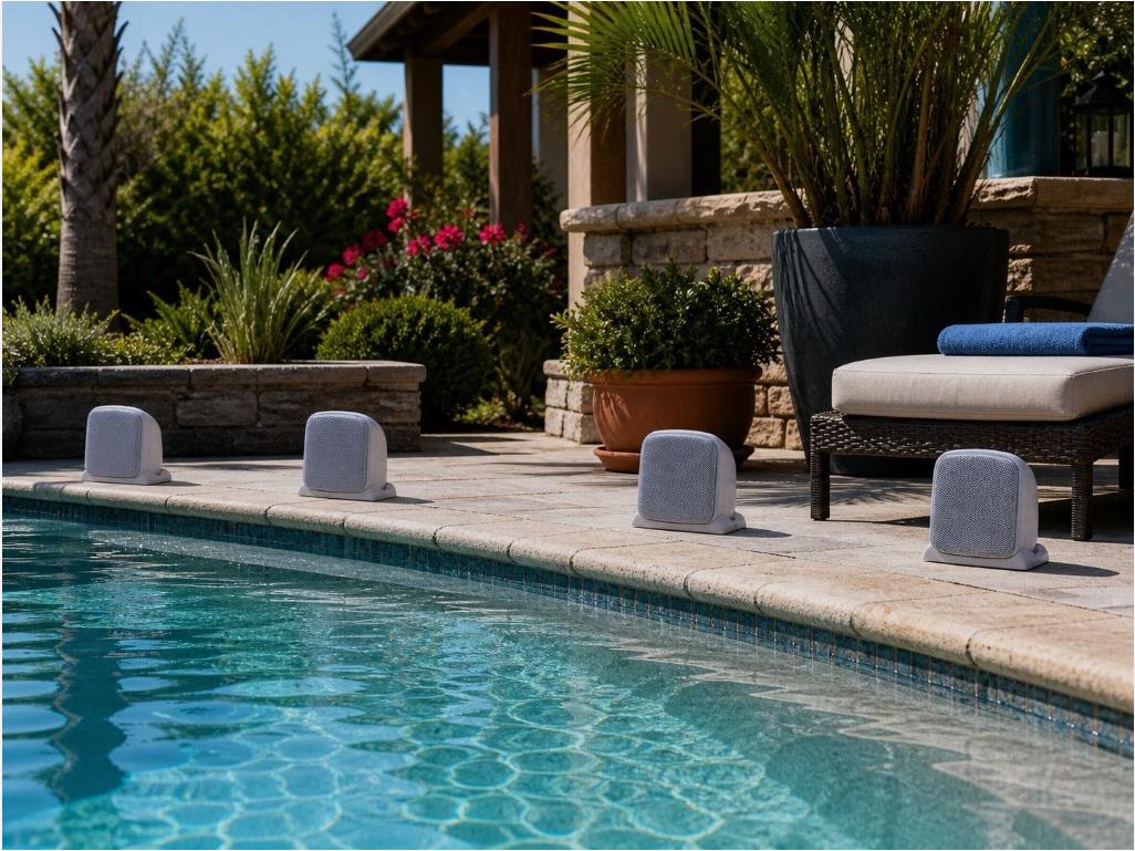 MW15-W Pummell Mini Outdoor Pool RV and Deck speakers